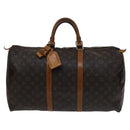 LOUIS VUITTON Monogram Keepall 50 Boston Bag M41426 LV Auth 112661-13