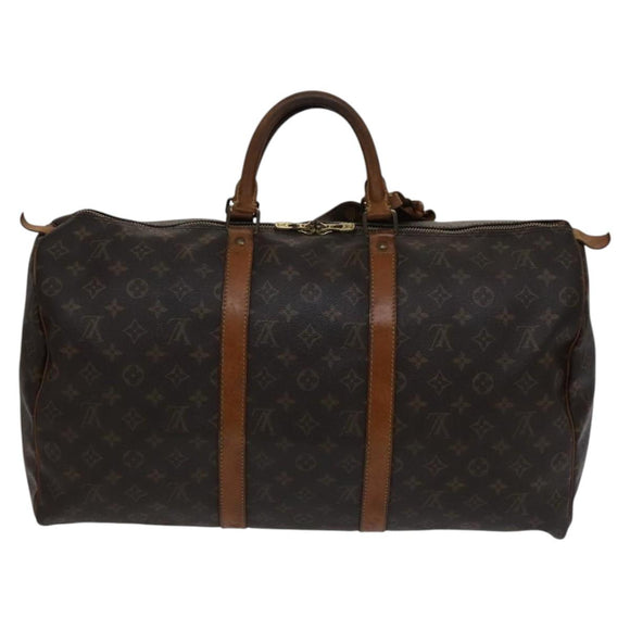 LOUIS VUITTON Monogram Keepall 50 Boston Bag M41426 LV Auth 112661
