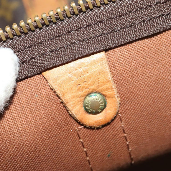 LOUIS VUITTON Monogram Keepall Bandouliere 60 Boston Bag M41412 LV Auth 112663