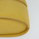 GUCCI Bamboo Vanity Cosmetic Pouch Leather Yellow 000 984 0232 Auth 112668-14