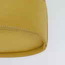 GUCCI Bamboo Vanity Cosmetic Pouch Leather Yellow 000 984 0232 Auth 112668-16
