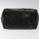 Salvatore Ferragamo Hand Bag Enamel Black Auth 112681-9
