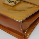 LOUIS VUITTON Monogram Vernis Spring Street Hand Bag Gris M91029 LV Auth 112709-9