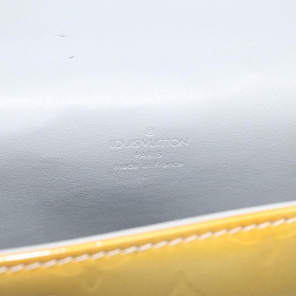 LOUIS VUITTON Monogram Vernis Spring Street Hand Bag Gris M91029 LV Auth 112709