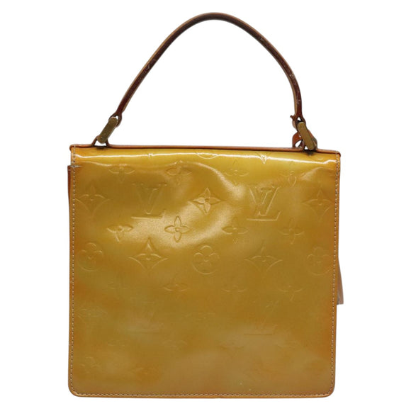 LOUIS VUITTON Monogram Vernis Spring Street Hand Bag Gris M91029 LV Auth 112709