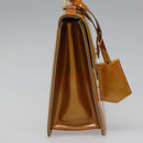 LOUIS VUITTON Monogram Vernis Spring Street Hand Bag Gris M91029 LV Auth 112709-4