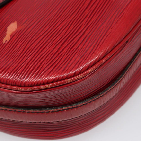 LOUIS VUITTON Epi Jeune Fille MM Shoulder Bag Red M52157 LV Auth 112739