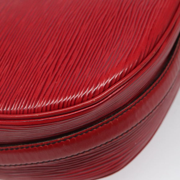 LOUIS VUITTON Epi Jeune Fille MM Shoulder Bag Red M52157 LV Auth 112739