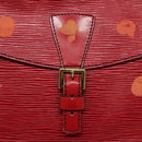 LOUIS VUITTON Epi Jeune Fille MM Shoulder Bag Red M52157 LV Auth 112739-9