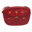 LOUIS VUITTON Epi Jeune Fille MM Shoulder Bag Red M52157 LV Auth 112739-13