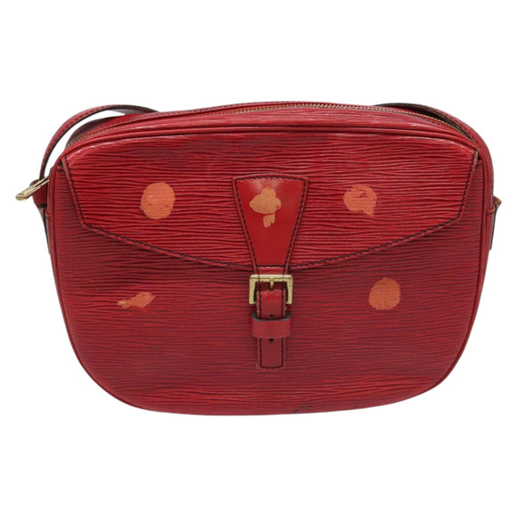 LOUIS VUITTON Epi Jeune Fille MM Shoulder Bag Red M52157 LV Auth 112739
