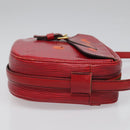 LOUIS VUITTON Epi Jeune Fille MM Shoulder Bag Red M52157 LV Auth 112739-3