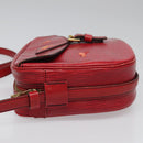 LOUIS VUITTON Epi Jeune Fille MM Shoulder Bag Red M52157 LV Auth 112739-4