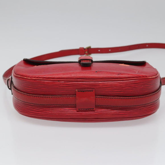 LOUIS VUITTON Epi Jeune Fille MM Shoulder Bag Red M52157 LV Auth 112739