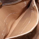 CELINE Macadam Canvas Shoulder Bag PVC Leather Brown Gold Auth 112747-21