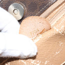 CELINE Macadam Canvas Shoulder Bag PVC Leather Brown Gold Auth 112747-12