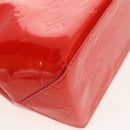 LOUIS VUITTON Monogram Vernis Reade PM Hand Bag Red Rouge M91088 LV Auth 112767-9