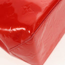 LOUIS VUITTON Monogram Vernis Reade PM Hand Bag Red Rouge M91088 LV Auth 112767-15