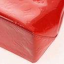 LOUIS VUITTON Monogram Vernis Reade PM Hand Bag Red Rouge M91088 LV Auth 112767-16