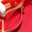 LOUIS VUITTON Monogram Vernis Reade PM Hand Bag Red Rouge M91088 LV Auth 112767-19