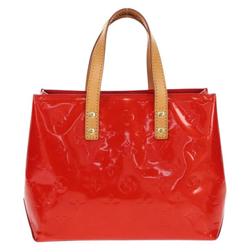 LOUIS VUITTON Monogram Vernis Reade PM Hand Bag Red Rouge M91088 LV Auth 112767 - 0