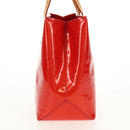 LOUIS VUITTON Monogram Vernis Reade PM Hand Bag Red Rouge M91088 LV Auth 112767-4