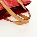 LOUIS VUITTON Monogram Vernis Reade PM Hand Bag Red Rouge M91088 LV Auth 112767-7