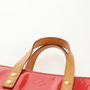 LOUIS VUITTON Monogram Vernis Reade PM Hand Bag Red Rouge M91088 LV Auth 112767-8