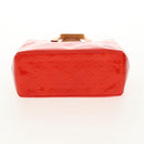 LOUIS VUITTON Monogram Vernis Reade PM Hand Bag Red Rouge M91088 LV Auth 112767-5