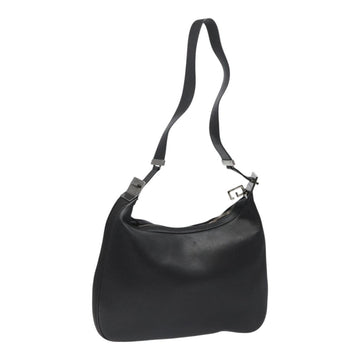 GUCCI Shoulder Bag Leather Black 001 3341 3444 Auth 112769