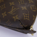 LOUIS VUITTON Monogram Trousse Demi Ronde Cosmetic Pouch M47520 LV Auth 112798-15
