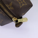 LOUIS VUITTON Monogram Trousse Demi Ronde Cosmetic Pouch M47520 LV Auth 112798-16