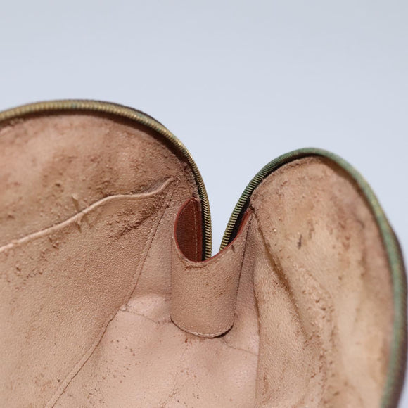 LOUIS VUITTON Monogram Trousse Demi Ronde Cosmetic Pouch M47520 LV Auth 112798