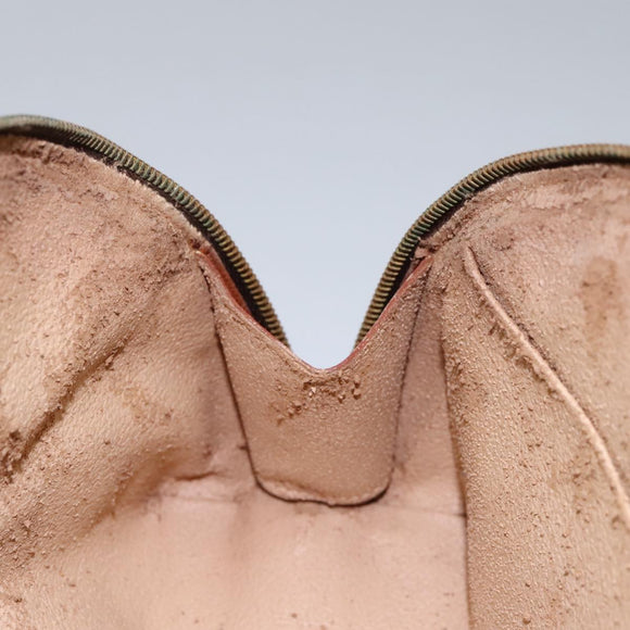 LOUIS VUITTON Monogram Trousse Demi Ronde Cosmetic Pouch M47520 LV Auth 112798