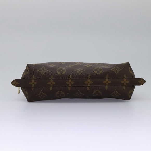 LOUIS VUITTON Monogram Trousse Demi Ronde Cosmetic Pouch M47520 LV Auth 112798
