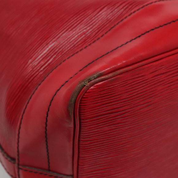 LOUIS VUITTON Epi Noe Shoulder Bag Red M44007 LV Auth 112805