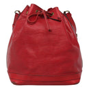 LOUIS VUITTON Epi Noe Shoulder Bag Red M44007 LV Auth 112805-13
