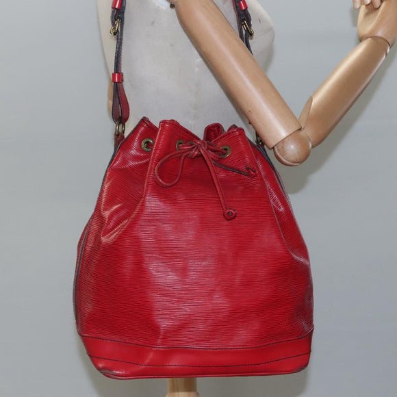LOUIS VUITTON Epi Noe Shoulder Bag Red M44007 LV Auth 112805