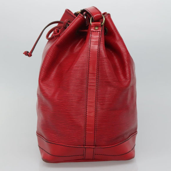 LOUIS VUITTON Epi Noe Shoulder Bag Red M44007 LV Auth 112805