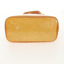 LOUIS VUITTON Monogram Vernis Houston Hand Bag Beige M91004 LV Auth 112823-14