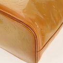 LOUIS VUITTON Monogram Vernis Houston Hand Bag Beige M91004 LV Auth 112823-10