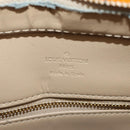 LOUIS VUITTON Monogram Vernis Houston Hand Bag Beige M91004 LV Auth 112823-21