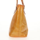 LOUIS VUITTON Monogram Vernis Houston Hand Bag Beige M91004 LV Auth 112823-3