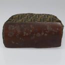 FENDI Zucca Canvas Tote Bag Brown Black Auth 112832-5