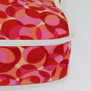 CELINE Shoulder Bag Canvas Red Auth 112849V-15