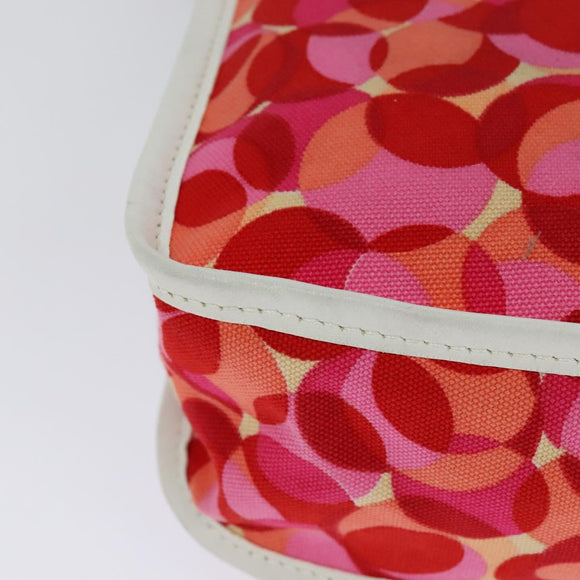 CELINE Shoulder Bag Canvas Red Auth 112849V