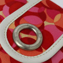 CELINE Shoulder Bag Canvas Red Auth 112849V-18