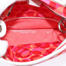 CELINE Shoulder Bag Canvas Red Auth 112849V-9