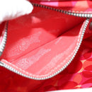 CELINE Shoulder Bag Canvas Red Auth 112849V-10