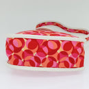 CELINE Shoulder Bag Canvas Red Auth 112849V-5